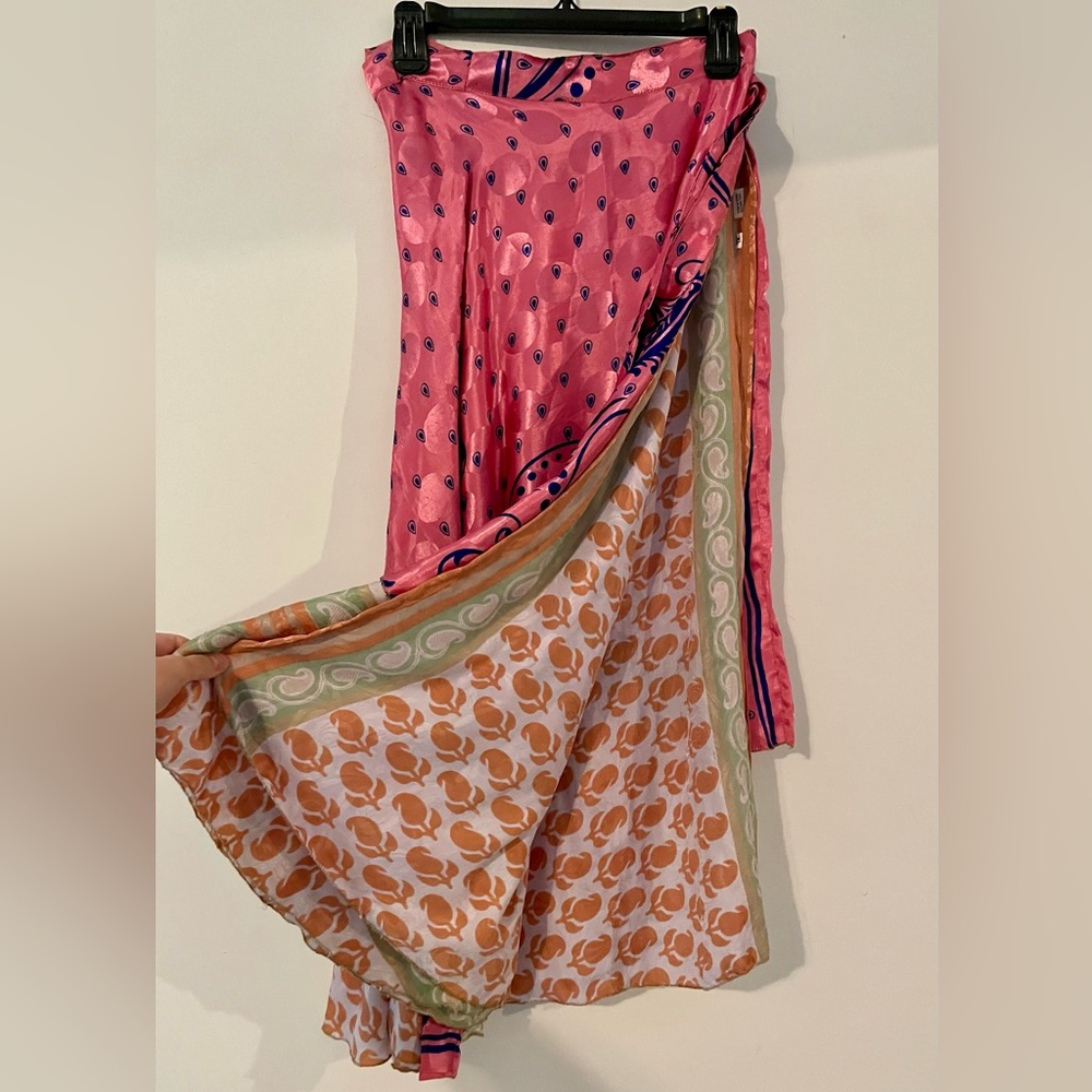 Darn Good Yarn Sari wrap skirt